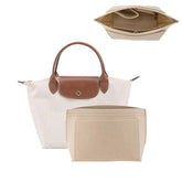 KOMHPS Bag Organizer Insert for longchamp le pliage tote bag organizer Handbags backpack organizer insert(beige-S)